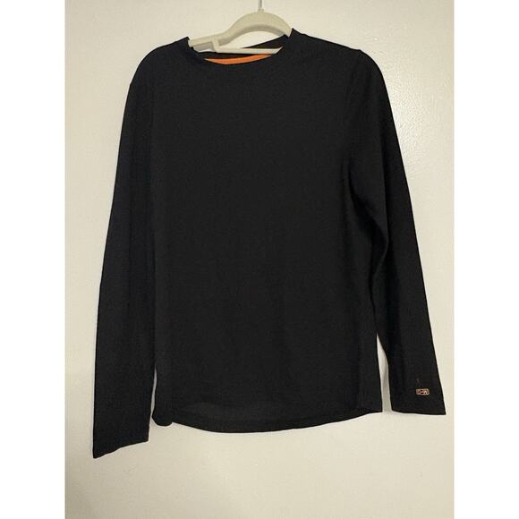 Omni-Wool Shirt Mens Black Base Layer Wool Long Sleeve Hunting Outdoor Sports L - Picture 1 of 4